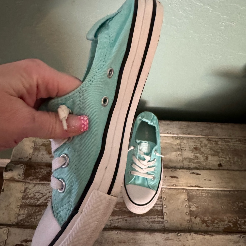 Converse Women's Aqua Sneakers - Picture 2 of 8